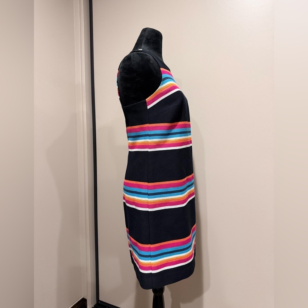 Trina Turk Loma Woven Striped Sleeveless Shift Dress - Picture 4 of 7